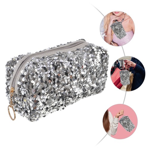 Dark red sequin storage - dark, bag